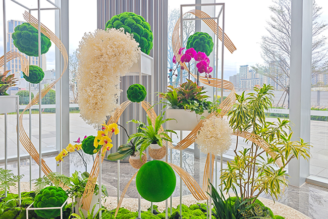 甲级写字楼绿植租摆-华兴银行案例