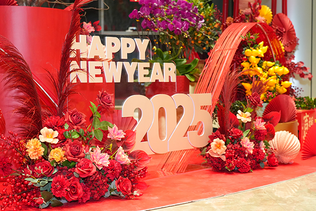 瀚蓝广场年花美陈列计