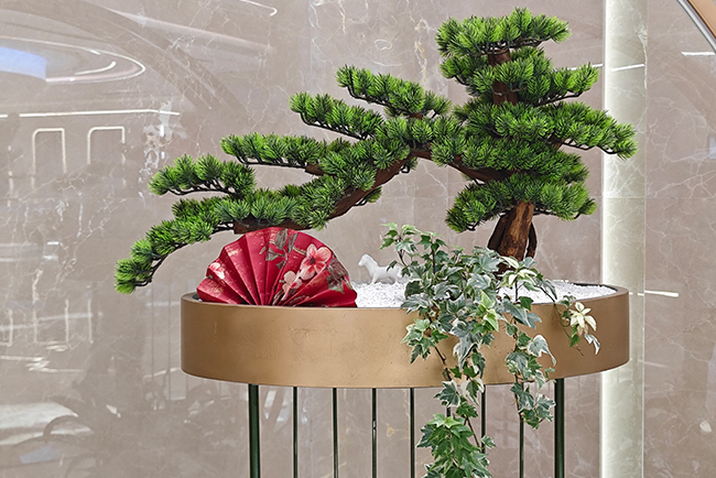 民生银行总部大楼绿化造景安插