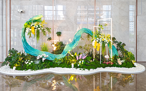 琶洲商圈案例, IM体育园林沉塑天然灵感空间