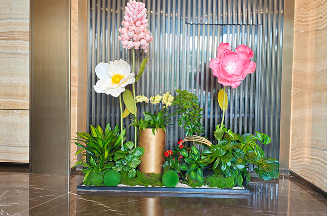 广州建华广场绿化养护&绿植租摆