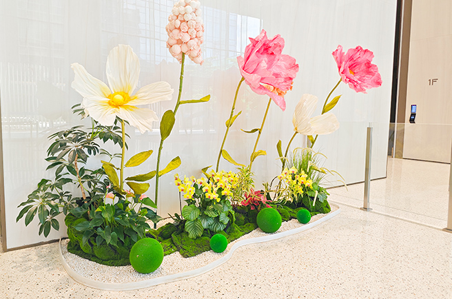 广州建华广场绿化养护&绿植租摆